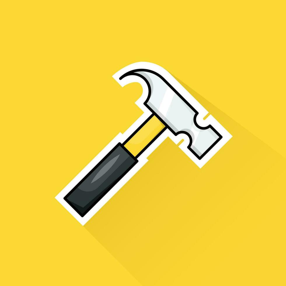 Illustration Vector of Yellow Hammer in Flat Design 26618862 Vector Art
