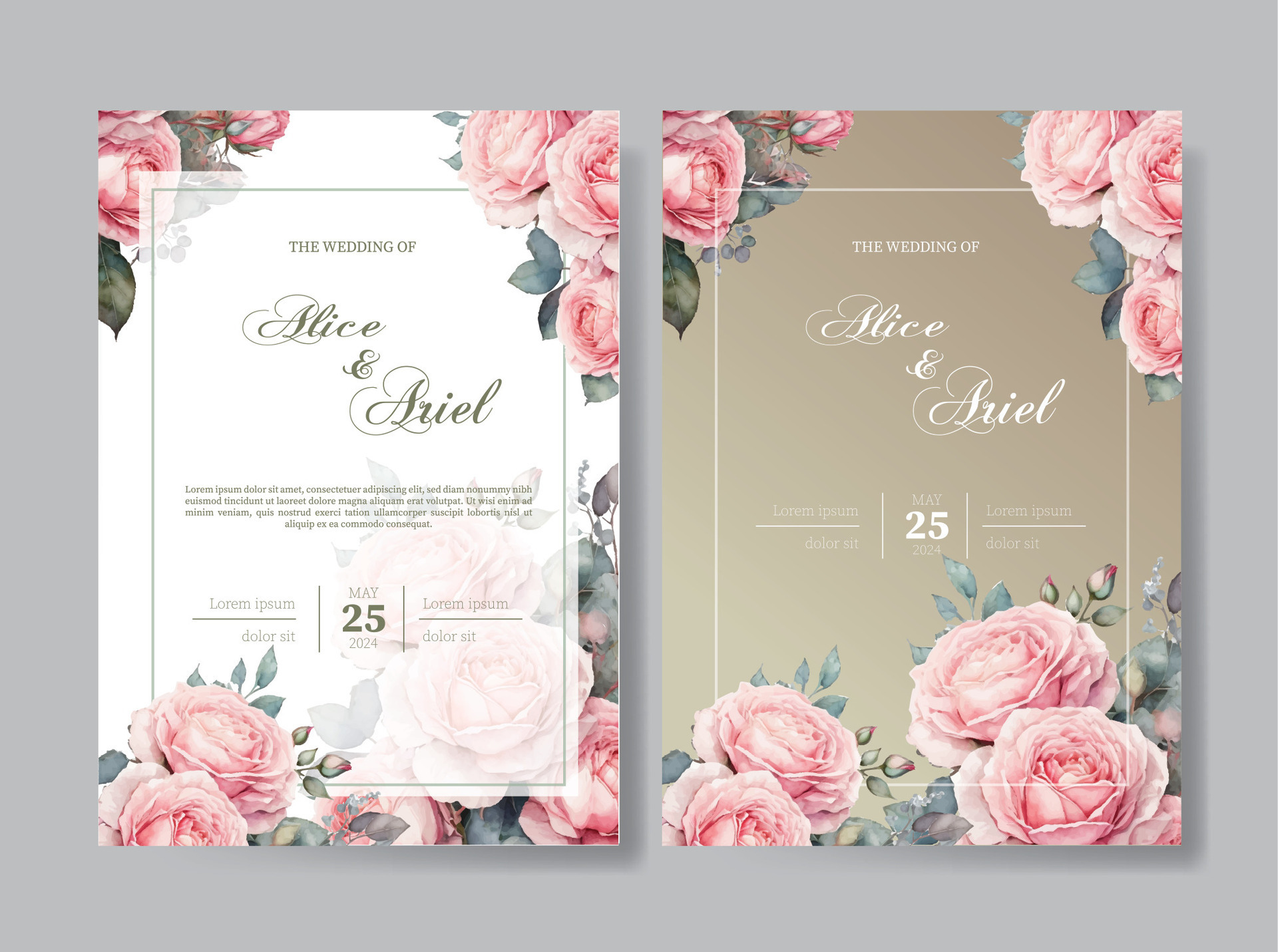 Template outlet wedding invitation