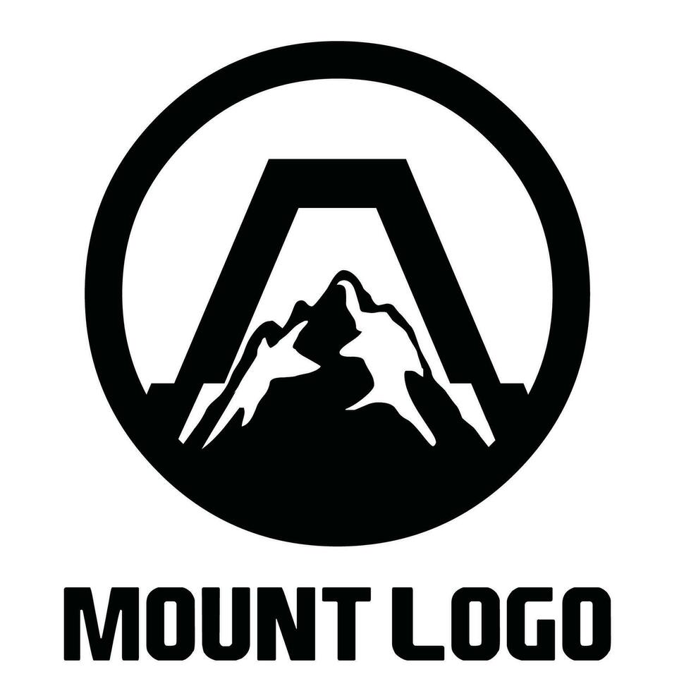 Mount simple logo vector