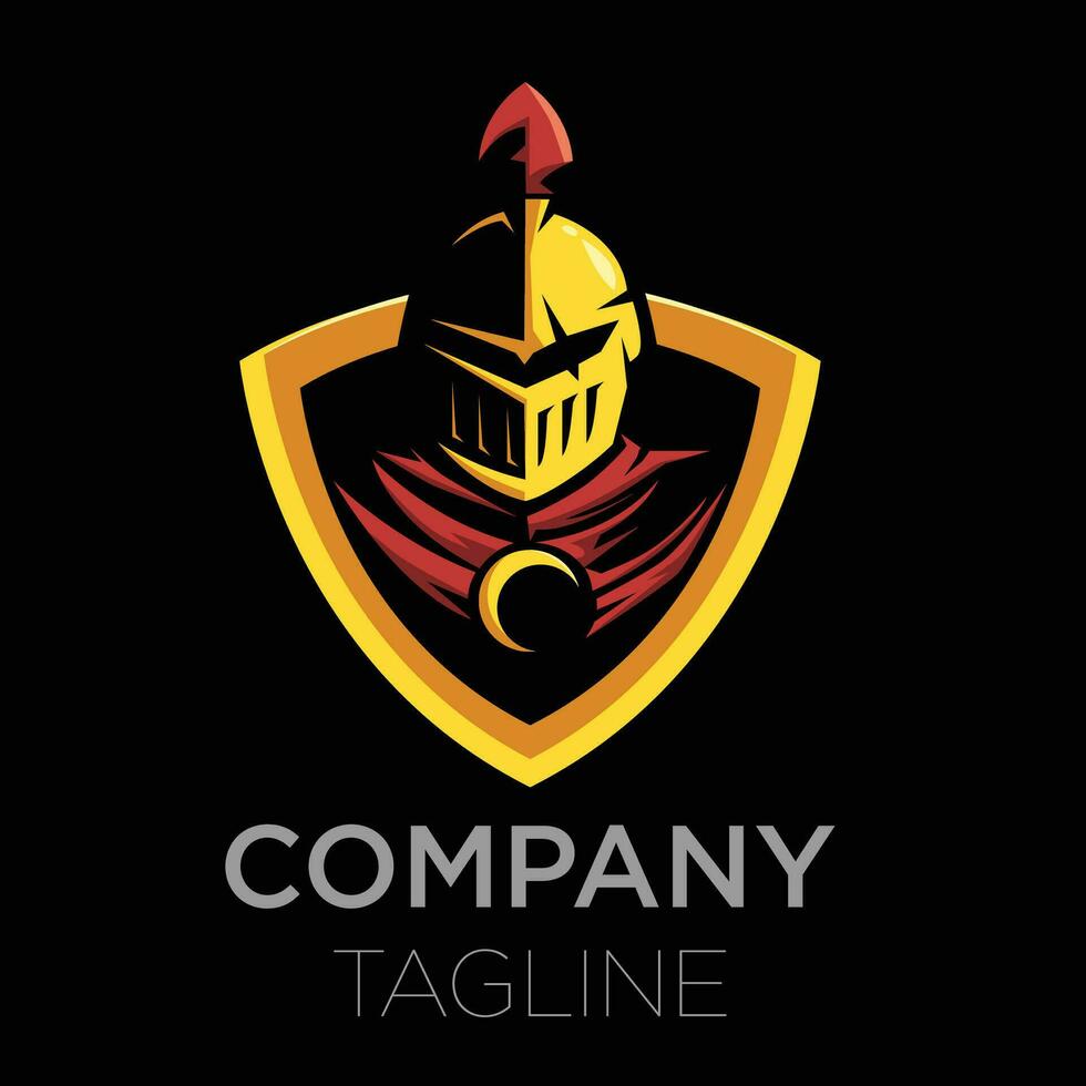 Spartan warior logo vector