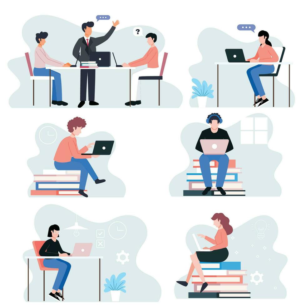 work education vector