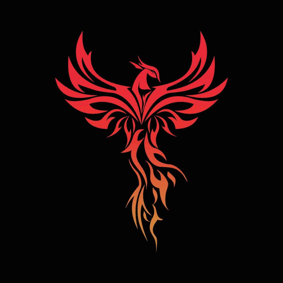 phoenix mascot logo vector