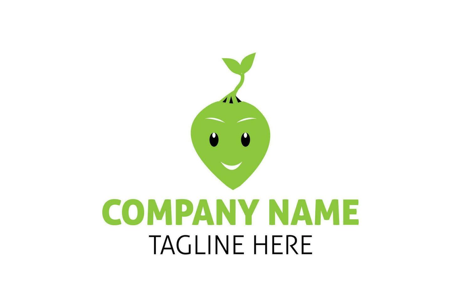 Modern minimalist plant logo design. vector
