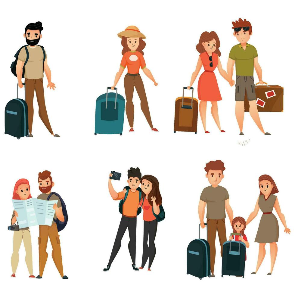 Traveling Family vector