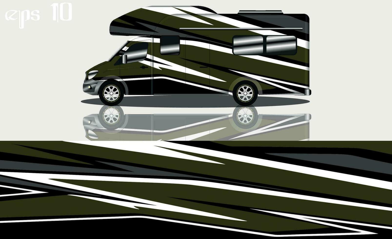 camper car wraps vector