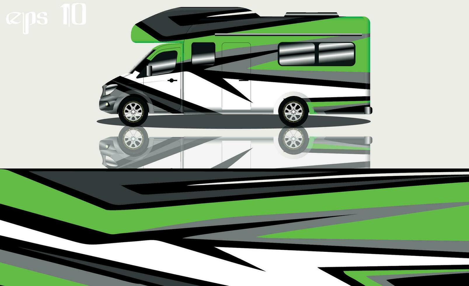 camper car wraps vector