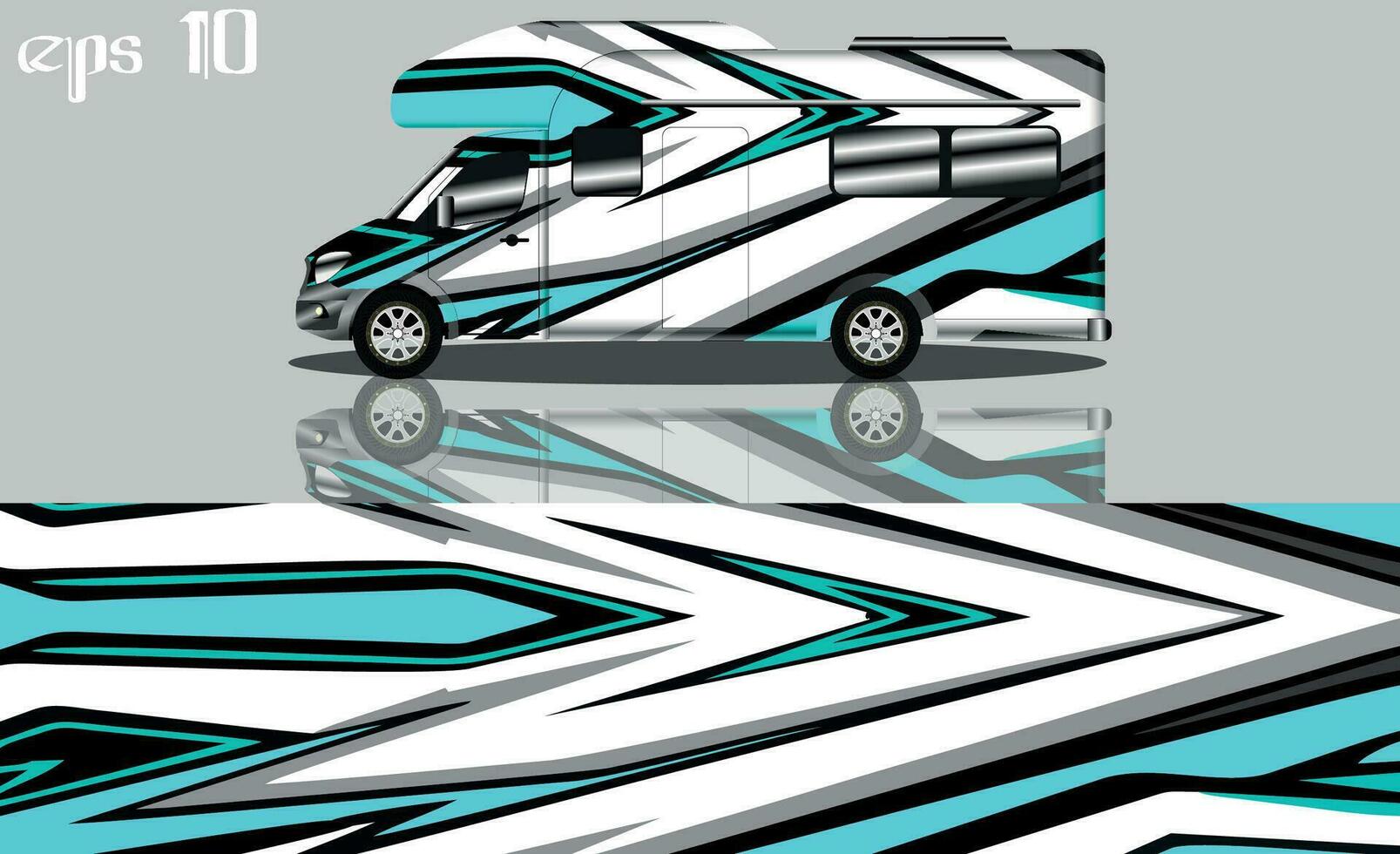 camper car wraps vector