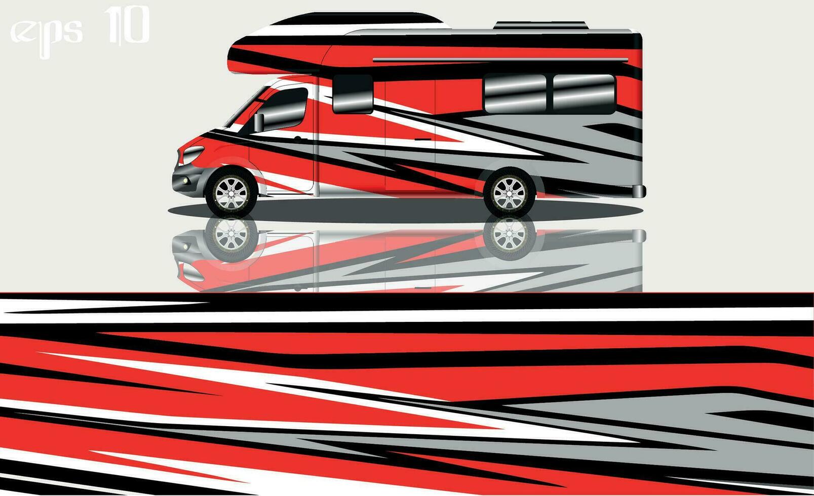 camper car wraps vector
