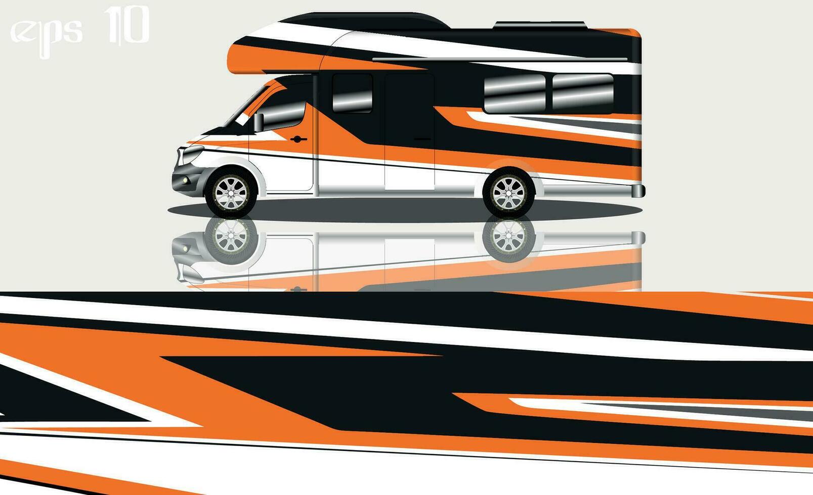 camper car wraps vector