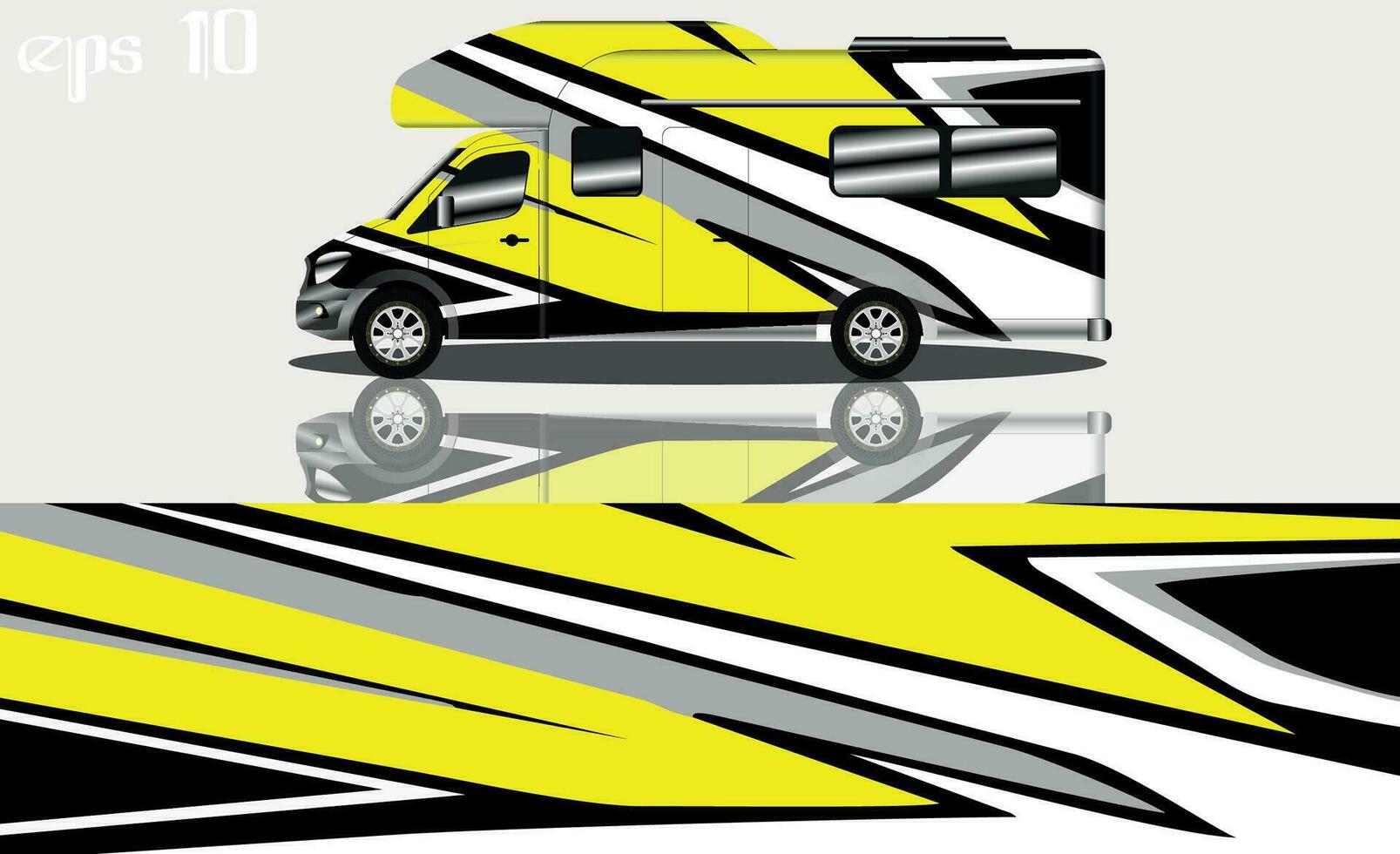 camper car wraps vector