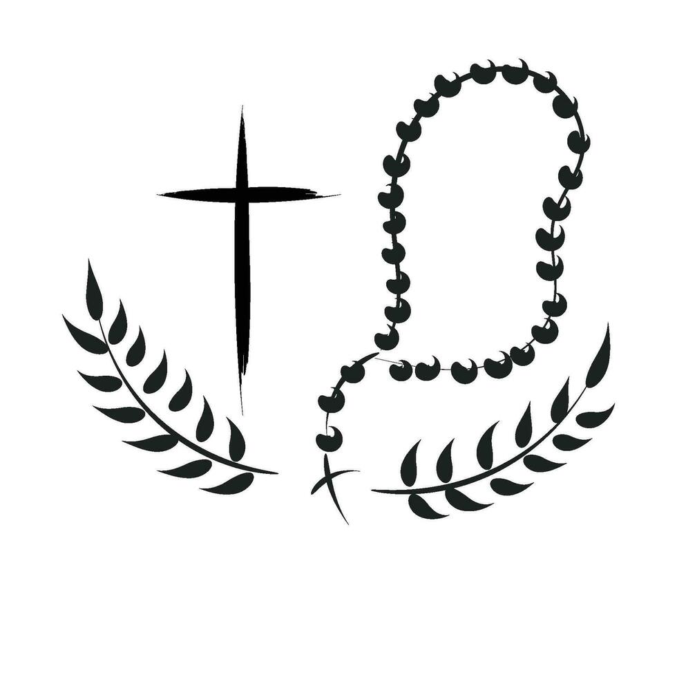 Christian Symbol design for print or use as poster, card, flyer, sticker, tattoo or T Shirt vector