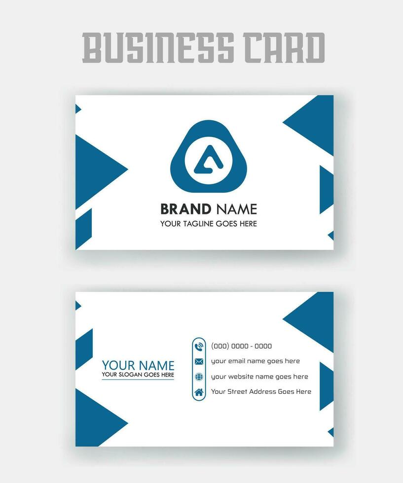 Modern and clean professional business card template, Business Card Design vector