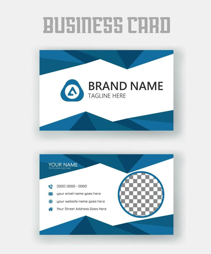 Modern and clean professional business card template, Business Card Design vector