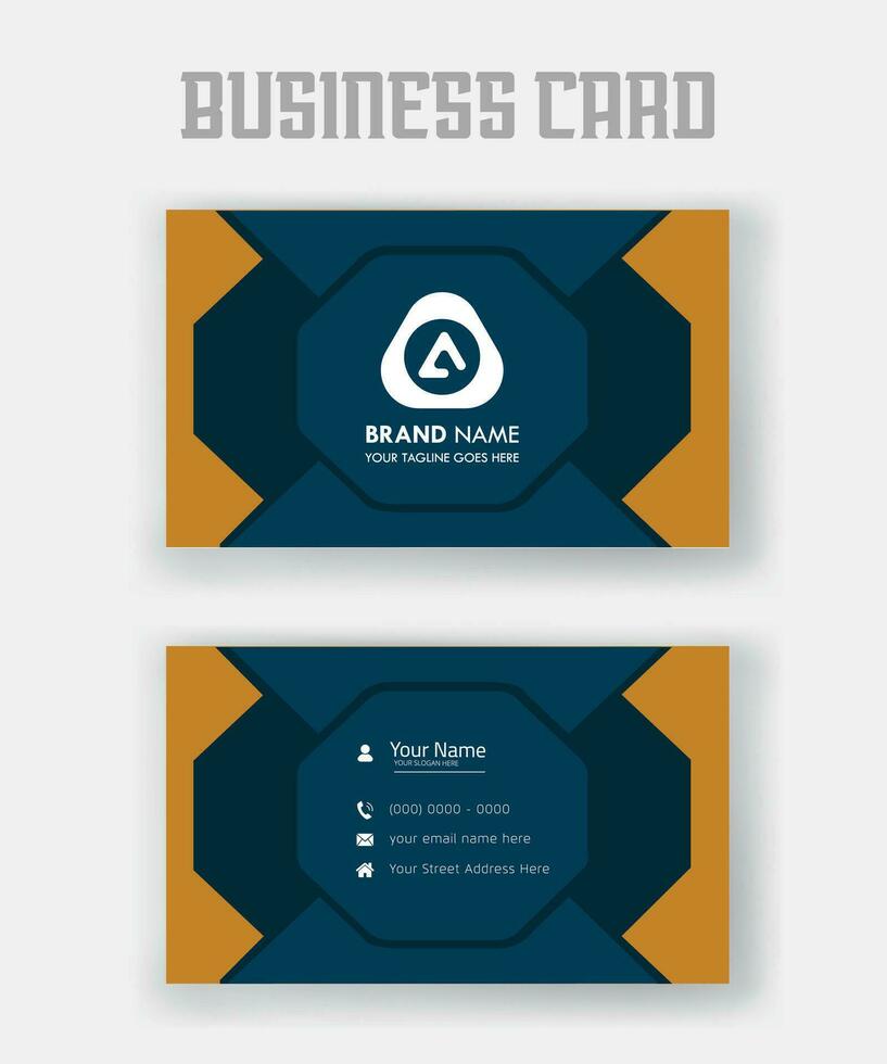 Modern and clean professional business card template, Business Card Design vector