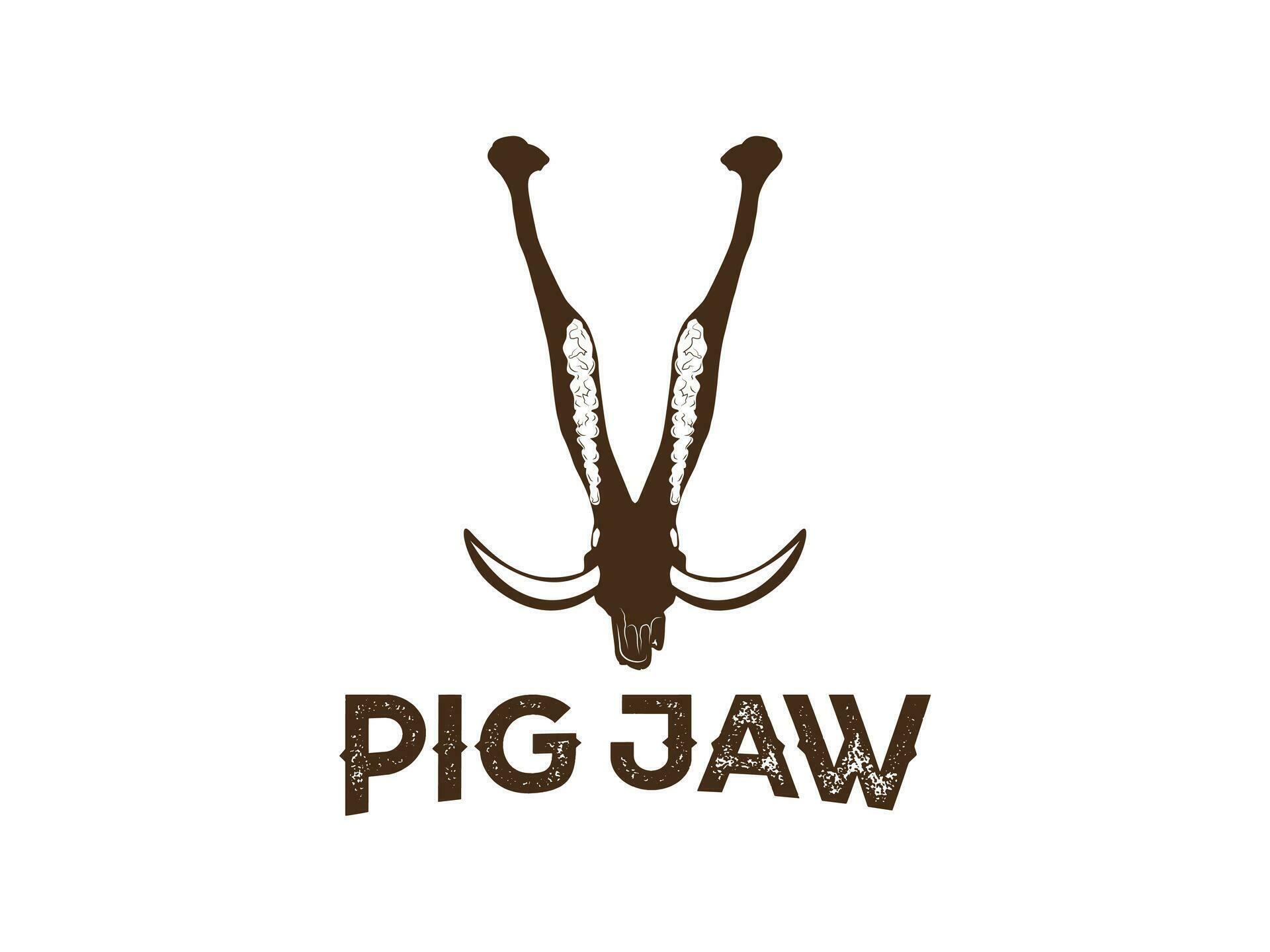 Pig jaw vector art silhouette free 26619344 Vector Art at Vecteezy