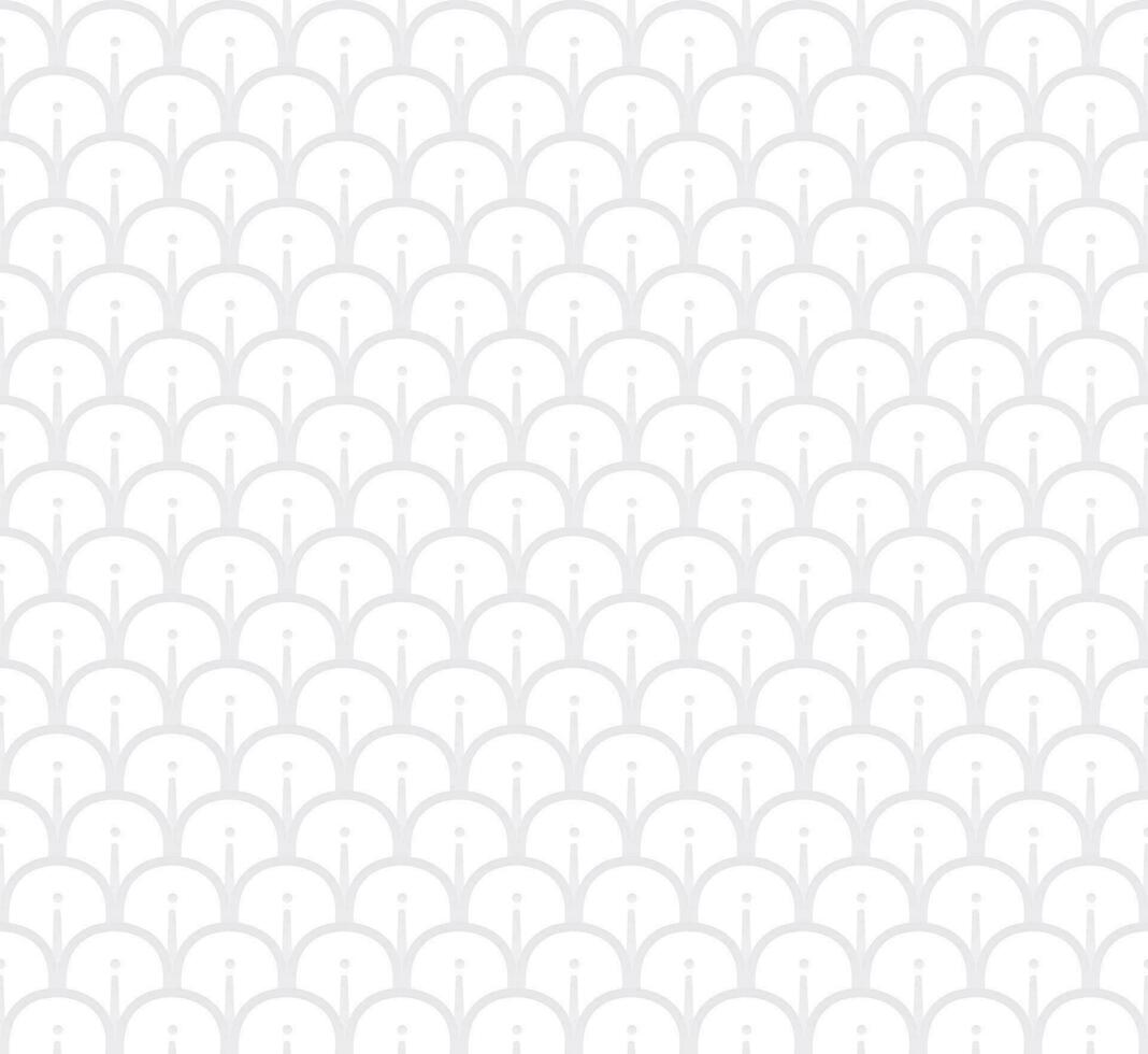 The abstract pattern of overlapping circle shapes. Seamless pattern. White and gray color background. vector