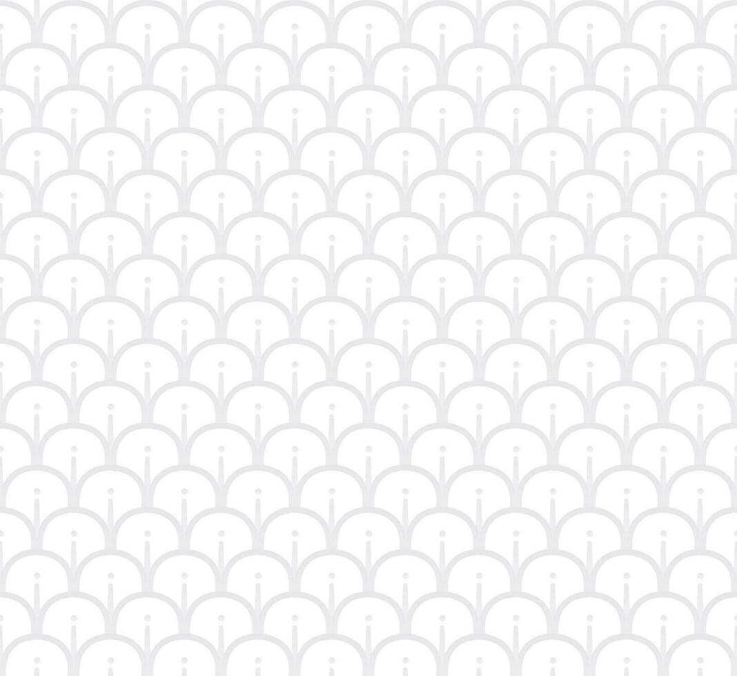 The abstract pattern of overlapping circle shapes. Seamless pattern. White and gray color background. vector