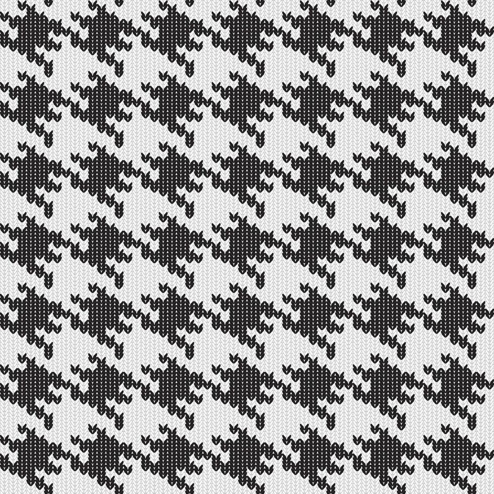 Black and white pattern adapted from houndstooth pattern, seamless pattern. vector