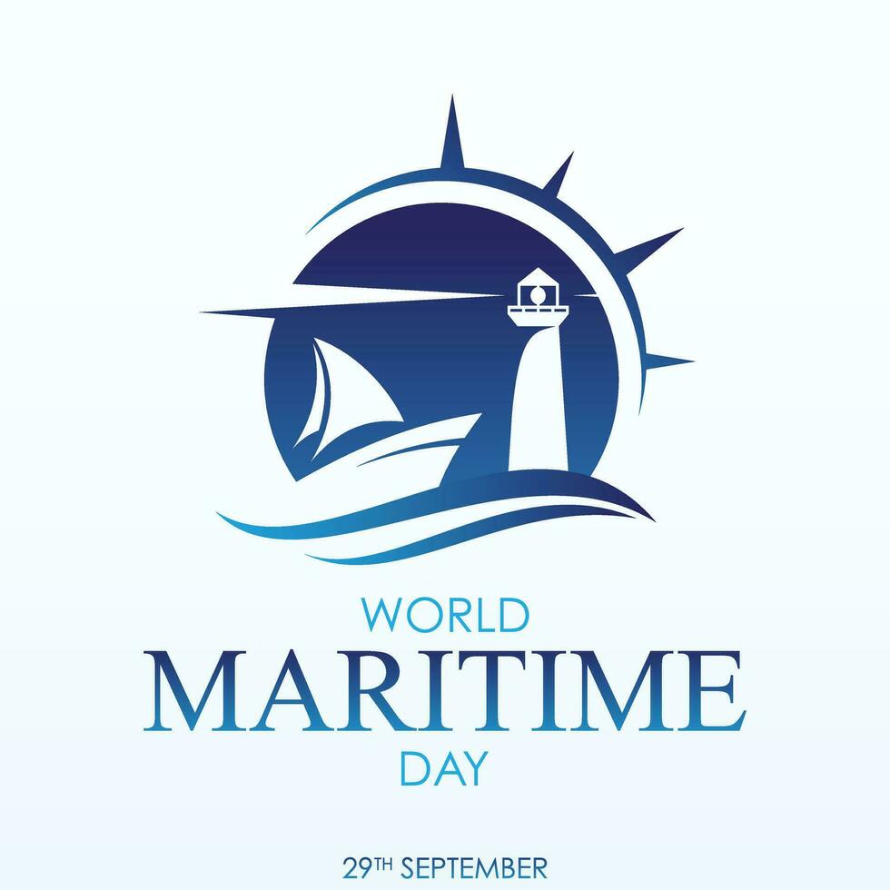 Días festivos alrededor el mundo de mundo marítimo día modelo vector