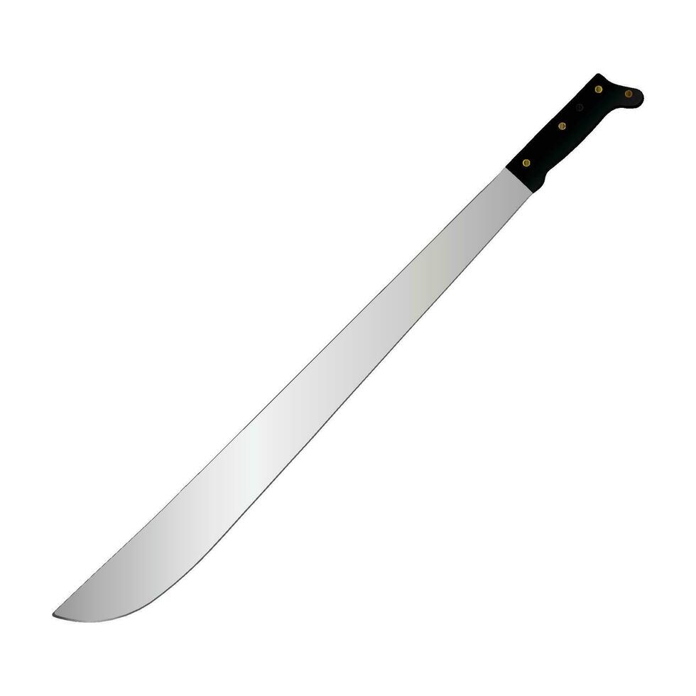 realistic machete illustration ready for your outdoor survival project vector