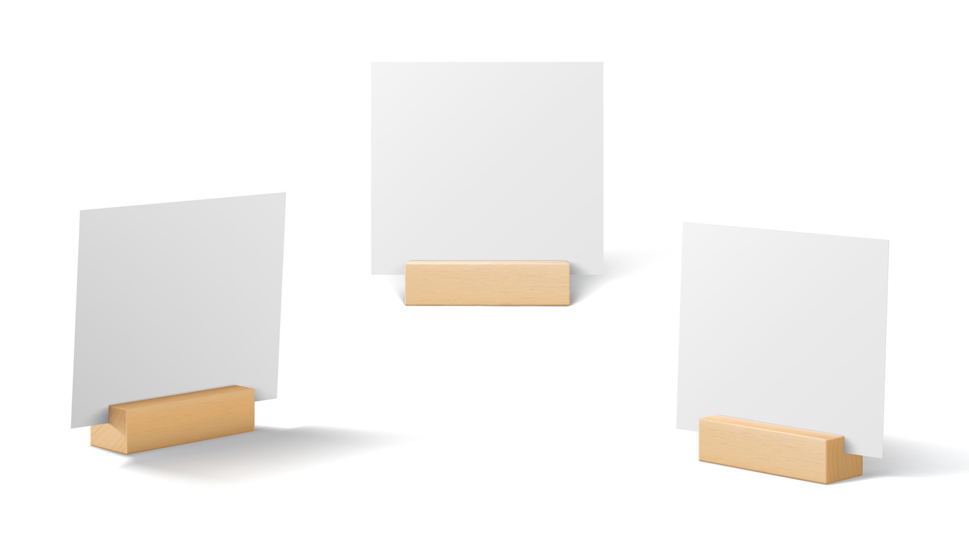 Card table holders, menu display stand mockup 26620534 Vector Art at