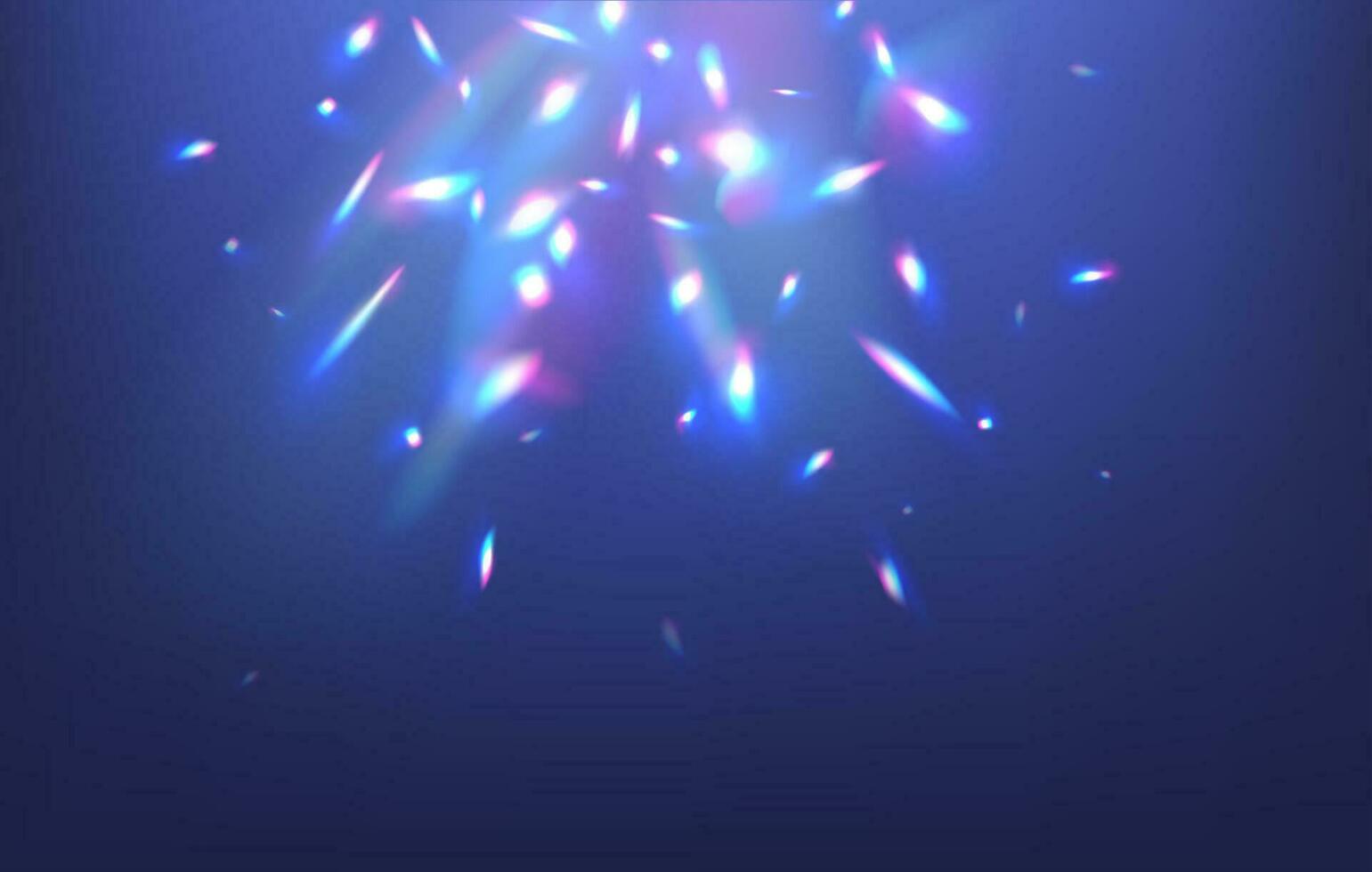 Rainbow light flare, prism leak, crystal shine vector