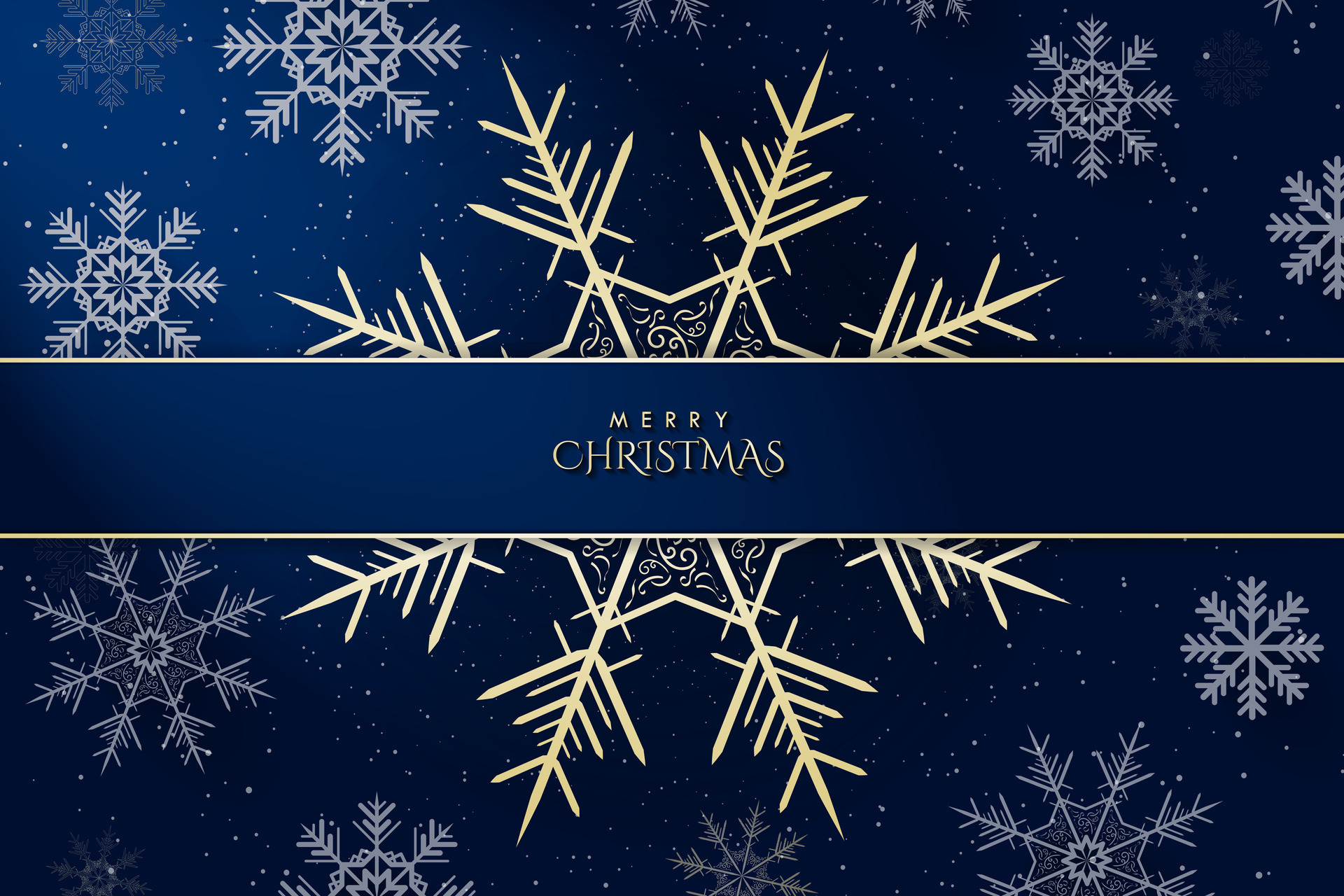 Christmas Background With Blue And Silver Decorations Vector Eps10