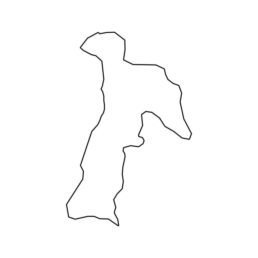 Abia state map, administrative division of the country of Nigeria. Vector illustration.