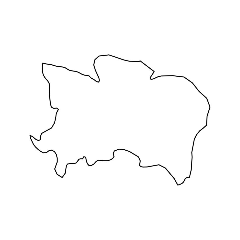 Benue state map, administrative division of the country of Nigeria. Vector illustration.