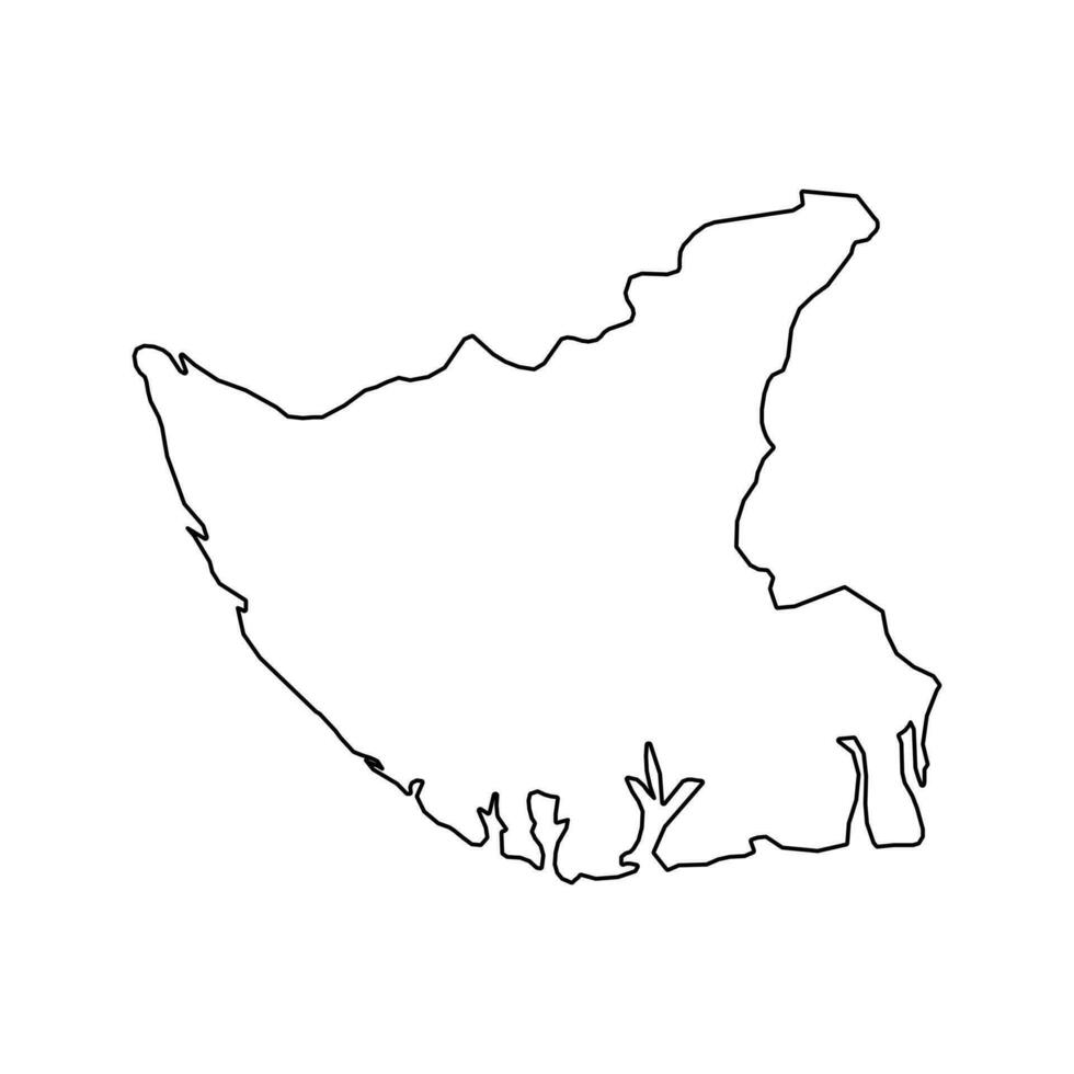 Bayelsa state map, administrative division of the country of Nigeria. Vector illustration.