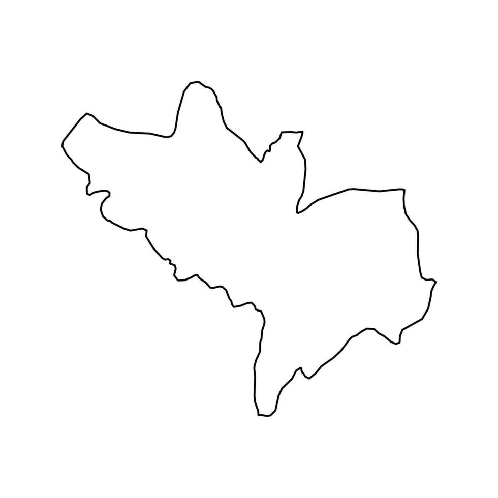 Kogi state map, administrative division of the country of Nigeria. Vector illustration.