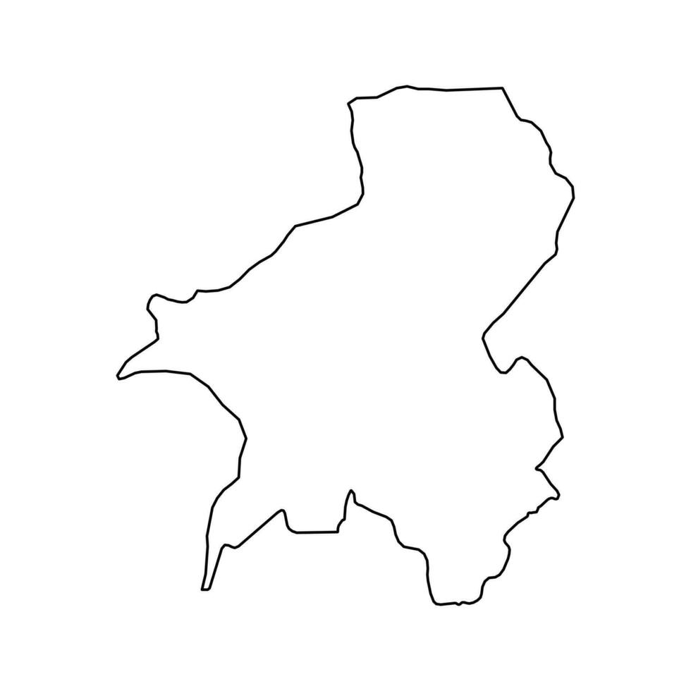 Taraba state map, administrative division of the country of Nigeria. Vector illustration.