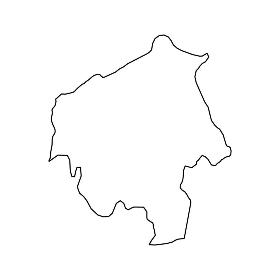 Oyo state map, administrative division of the country of Nigeria. Vector illustration.