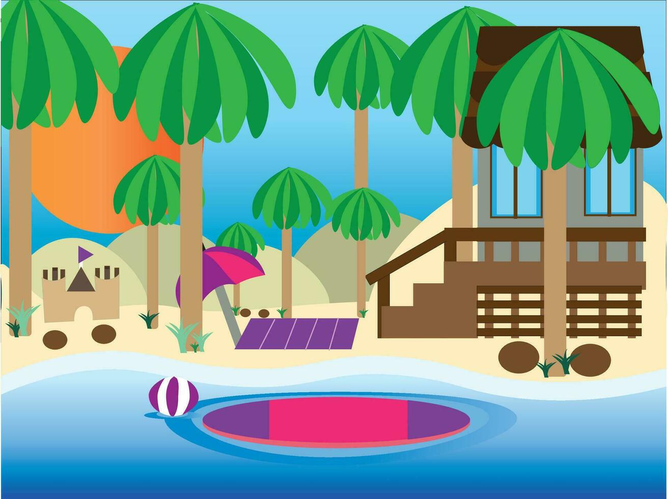 Scenery Season All vector