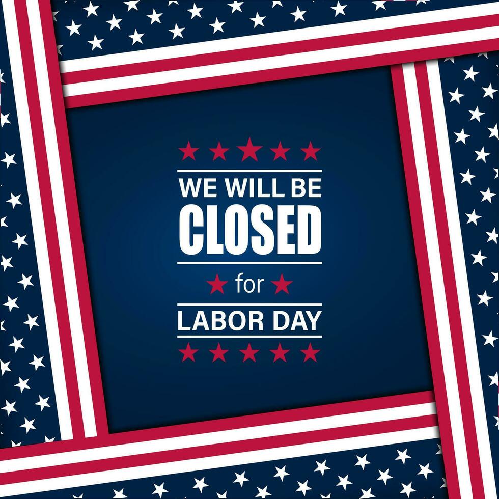 Happy labor day in United States of America background vector illustration