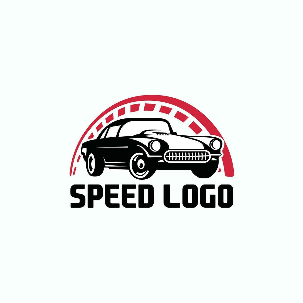 logotipo de coche de velocidad vector