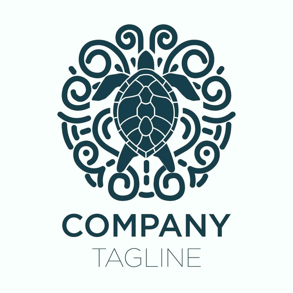 Tortuga Oceano logo vector