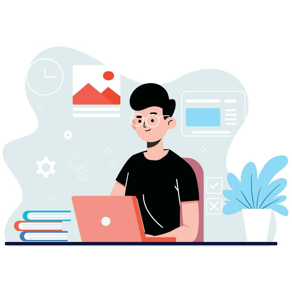 working online vector