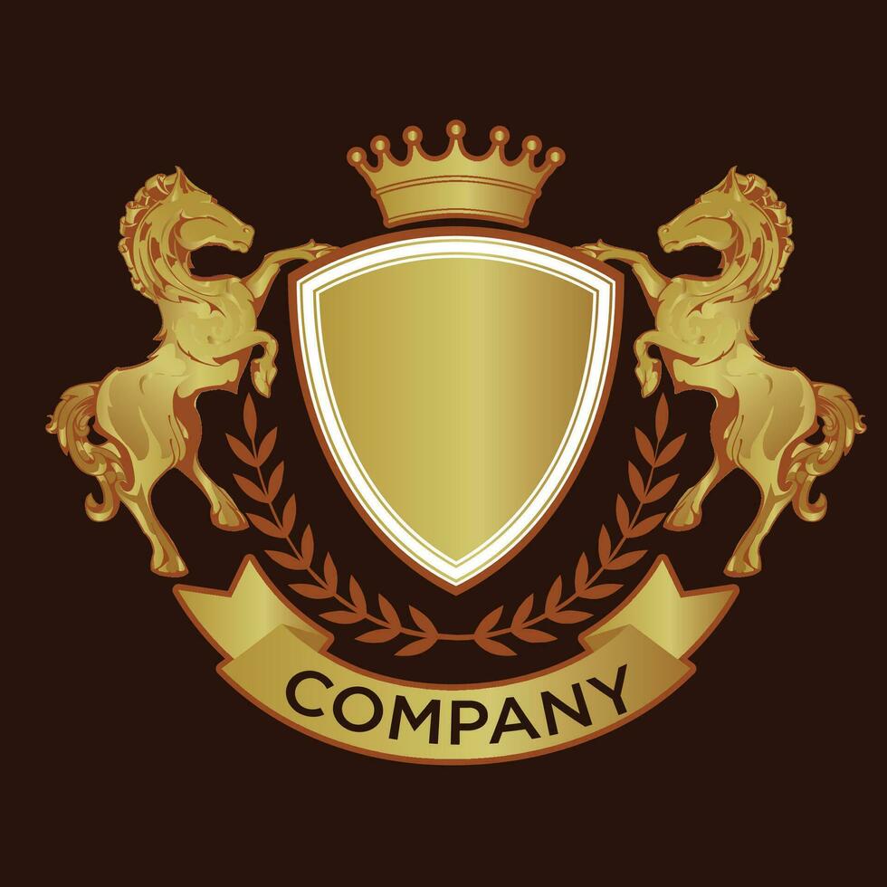 Royal badge logo vector