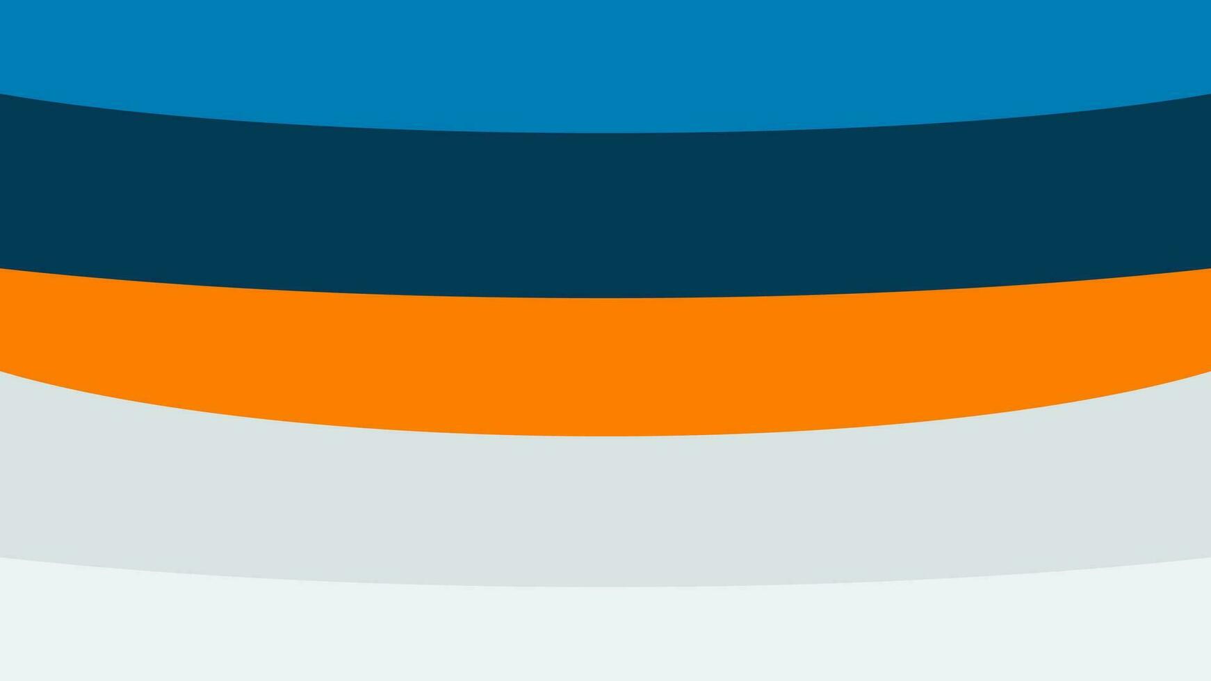 Blue orange Simple clean multicolored curve abstract background illustration vector