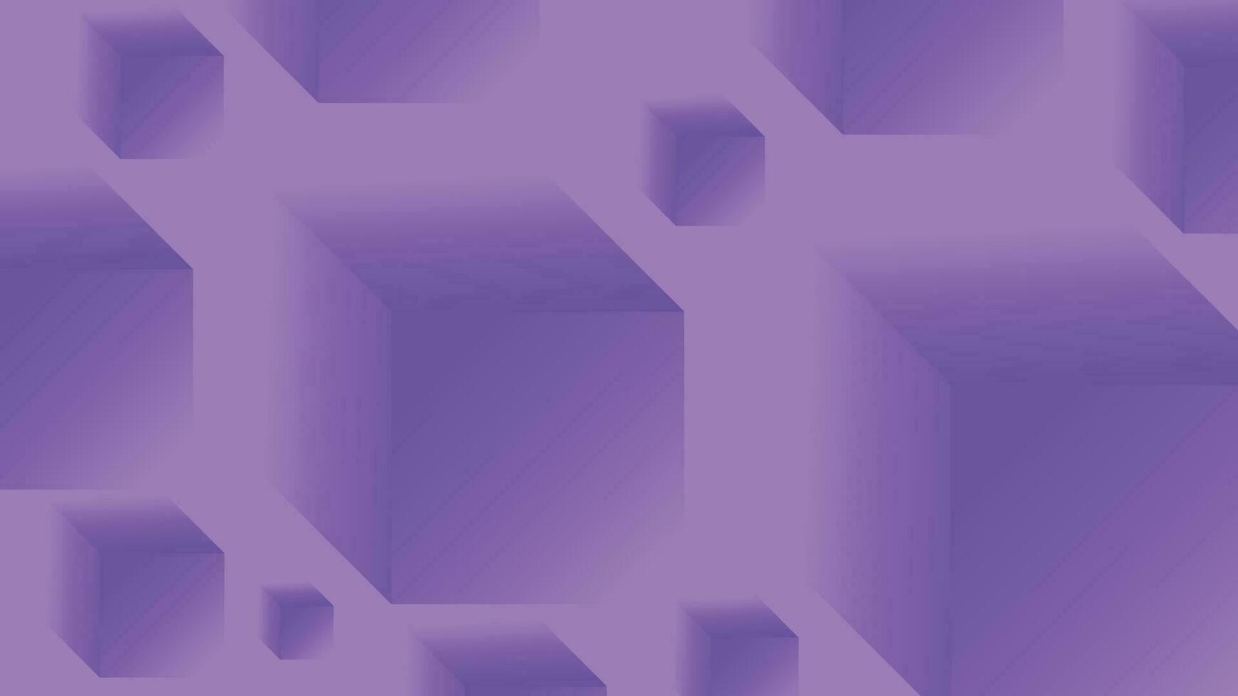 4K ultra high definition Modern abstract background, cube shape, purple color, use for decorative, illustration, backdrop, wallpaper, background. vector