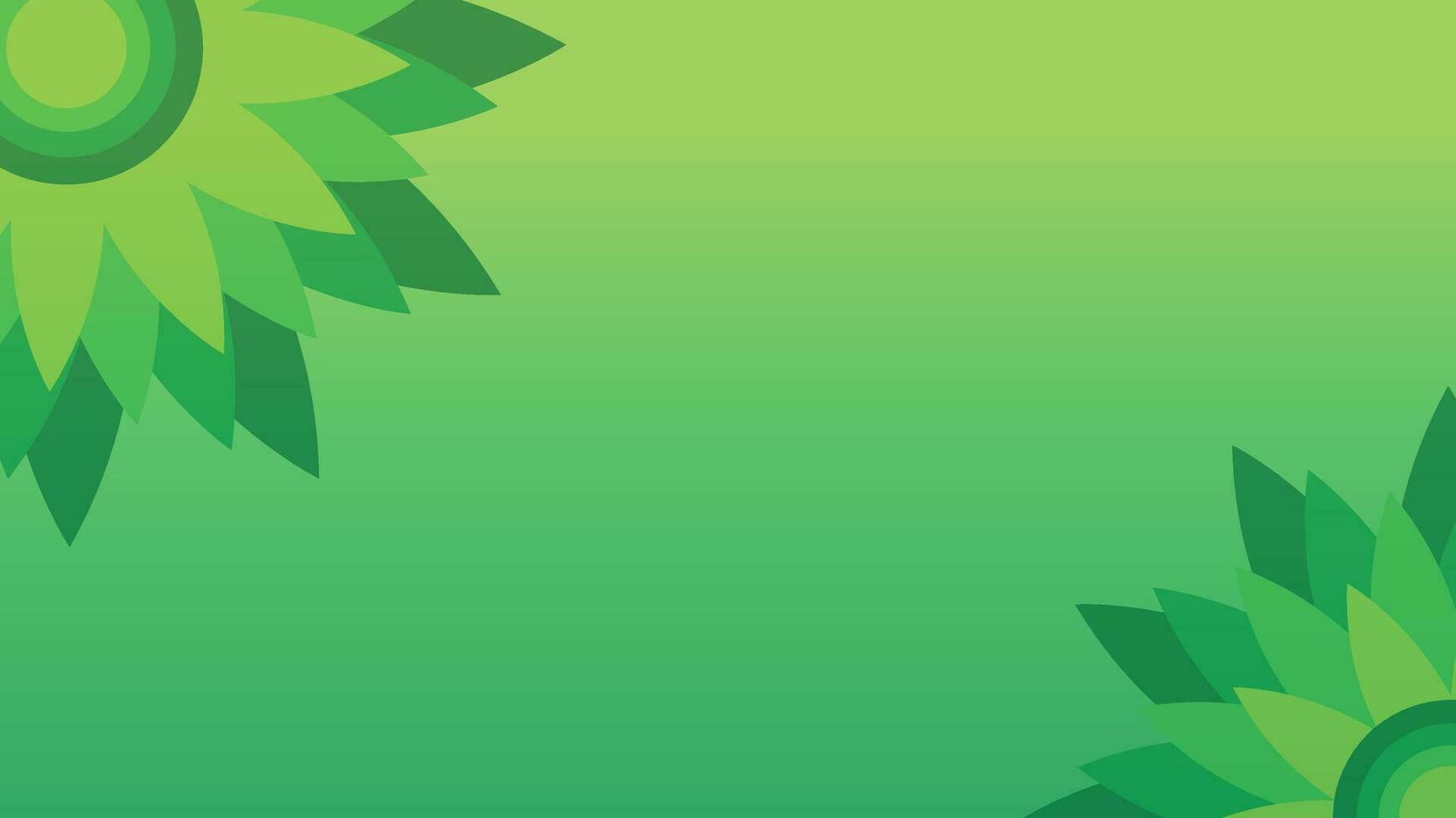 gradient green flower background illustration vector