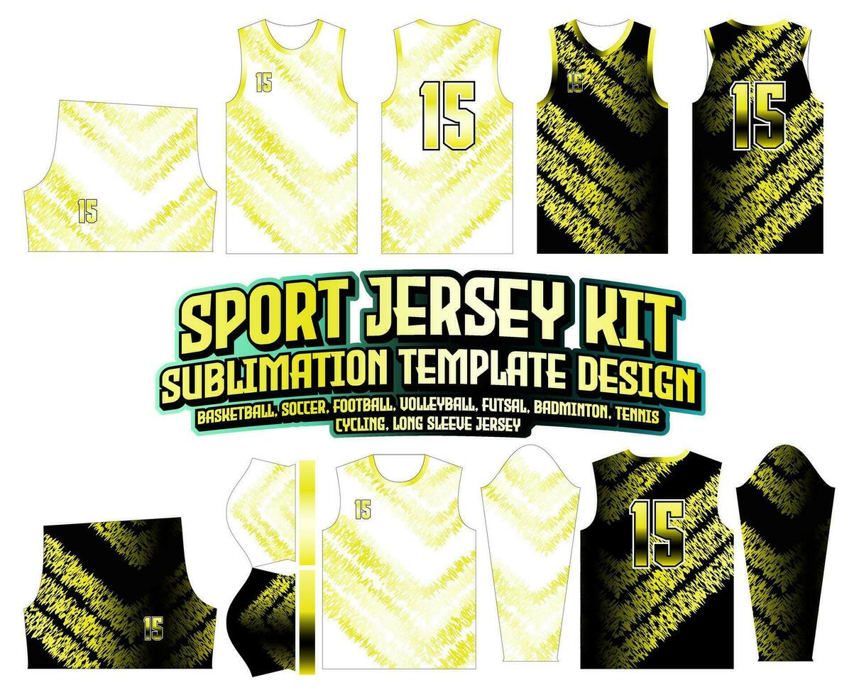 Gradient Yellow Abstract Jersey Design Sportswear Background vector