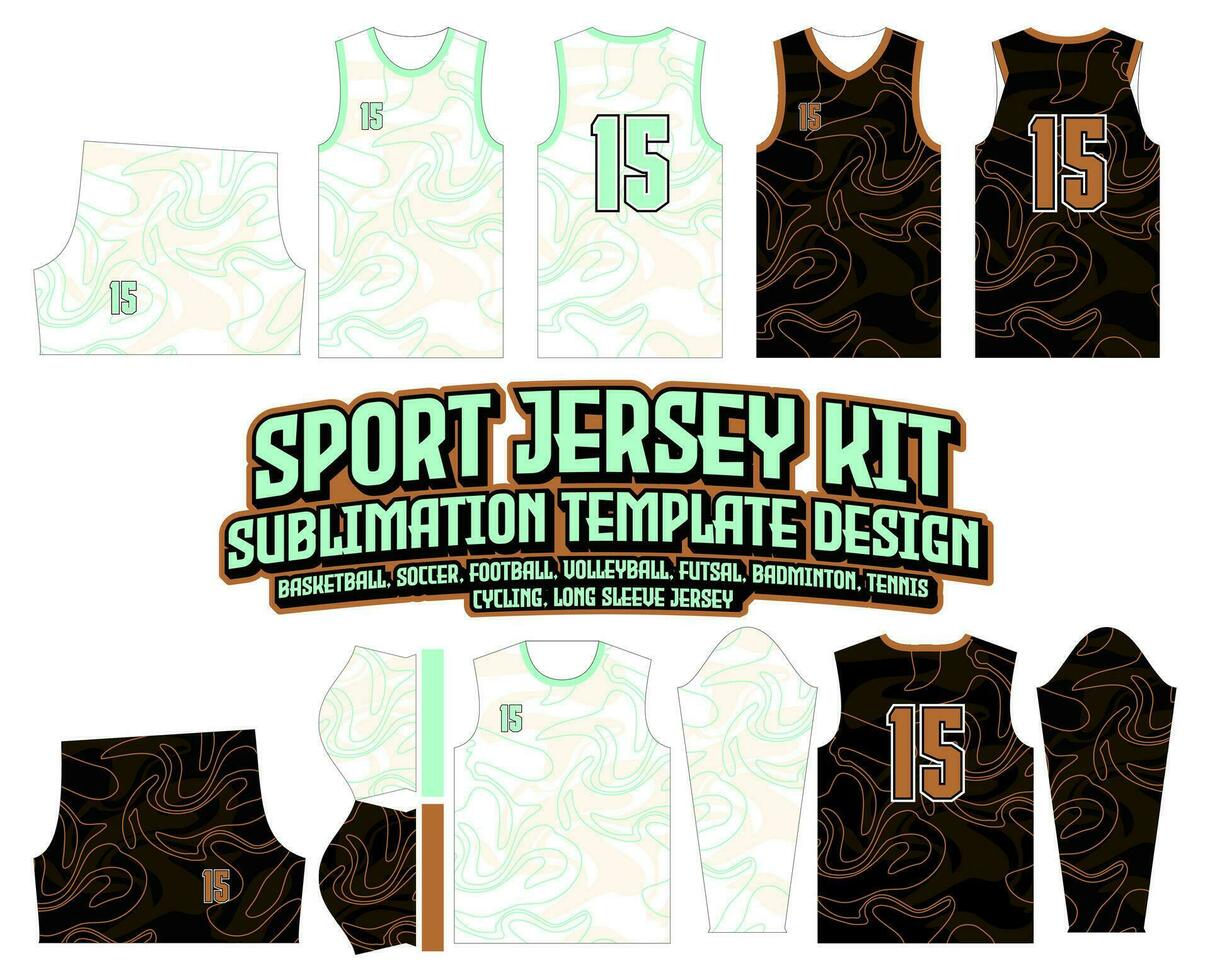 línea contorno degradado jersey diseño ropa de deporte antecedentes vector