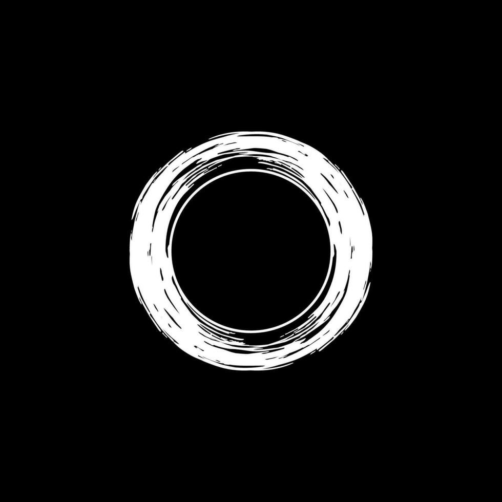 Zen Circle Icon Symbol. Aesthetic Circle Shape for Logo, Art Frame, Art Illustration, Website or Graphic Design Element. Vector Illustration