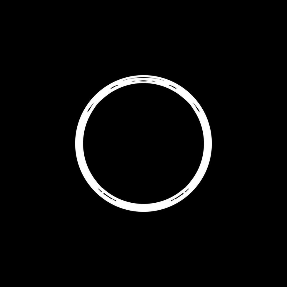 Zen Circle Icon Symbol. Aesthetic Circle Shape for Logo, Art Frame, Art Illustration, Website or Graphic Design Element. Vector Illustration