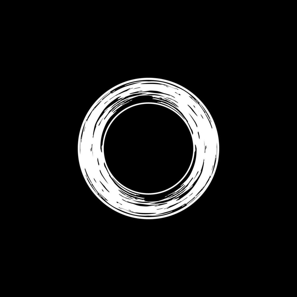 Zen Circle Icon Symbol. Aesthetic Circle Shape for Logo, Art Frame, Art Illustration, Website or Graphic Design Element. Vector Illustration