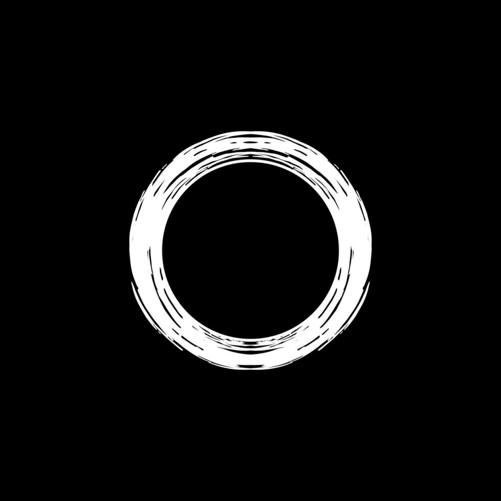 Zen Circle Icon Symbol. Aesthetic Circle Shape for Logo, Art Frame, Art Illustration, Website or Graphic Design Element. Vector Illustration