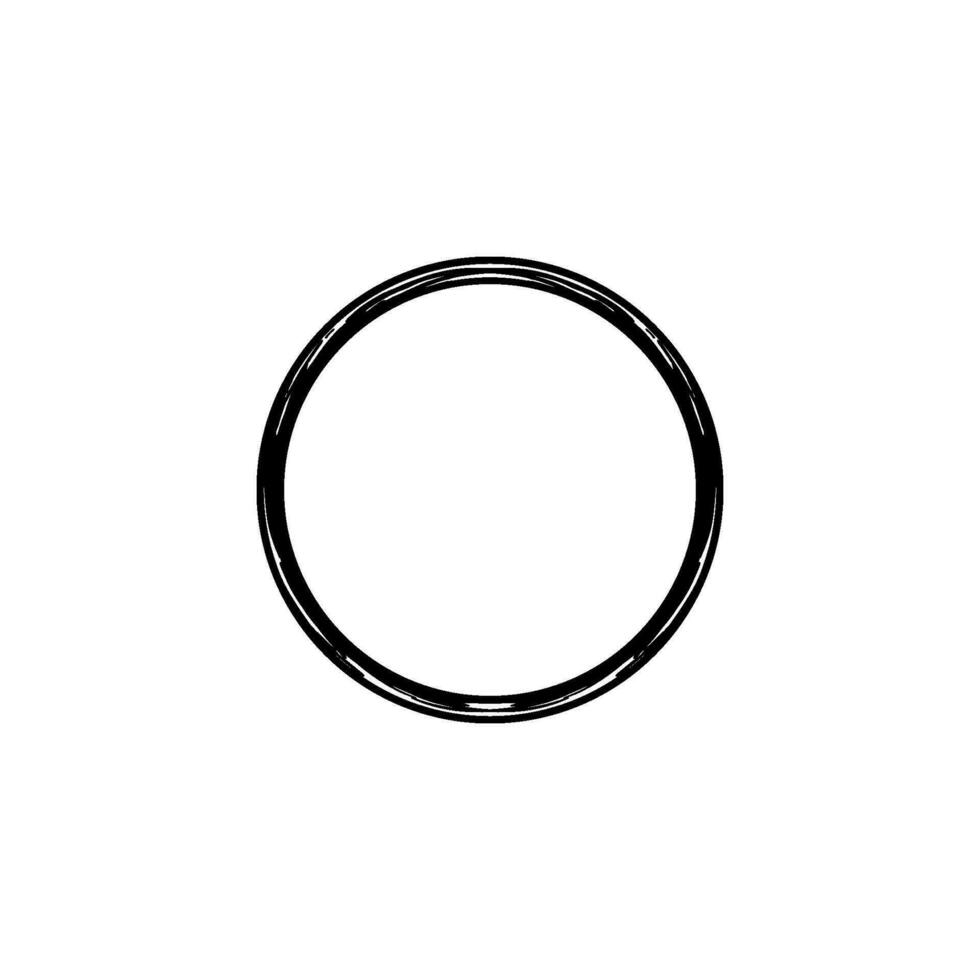 Zen Circle Icon Symbol. Aesthetic Circle Shape for Logo, Art Frame, Art Illustration, Website or Graphic Design Element. Vector Illustration