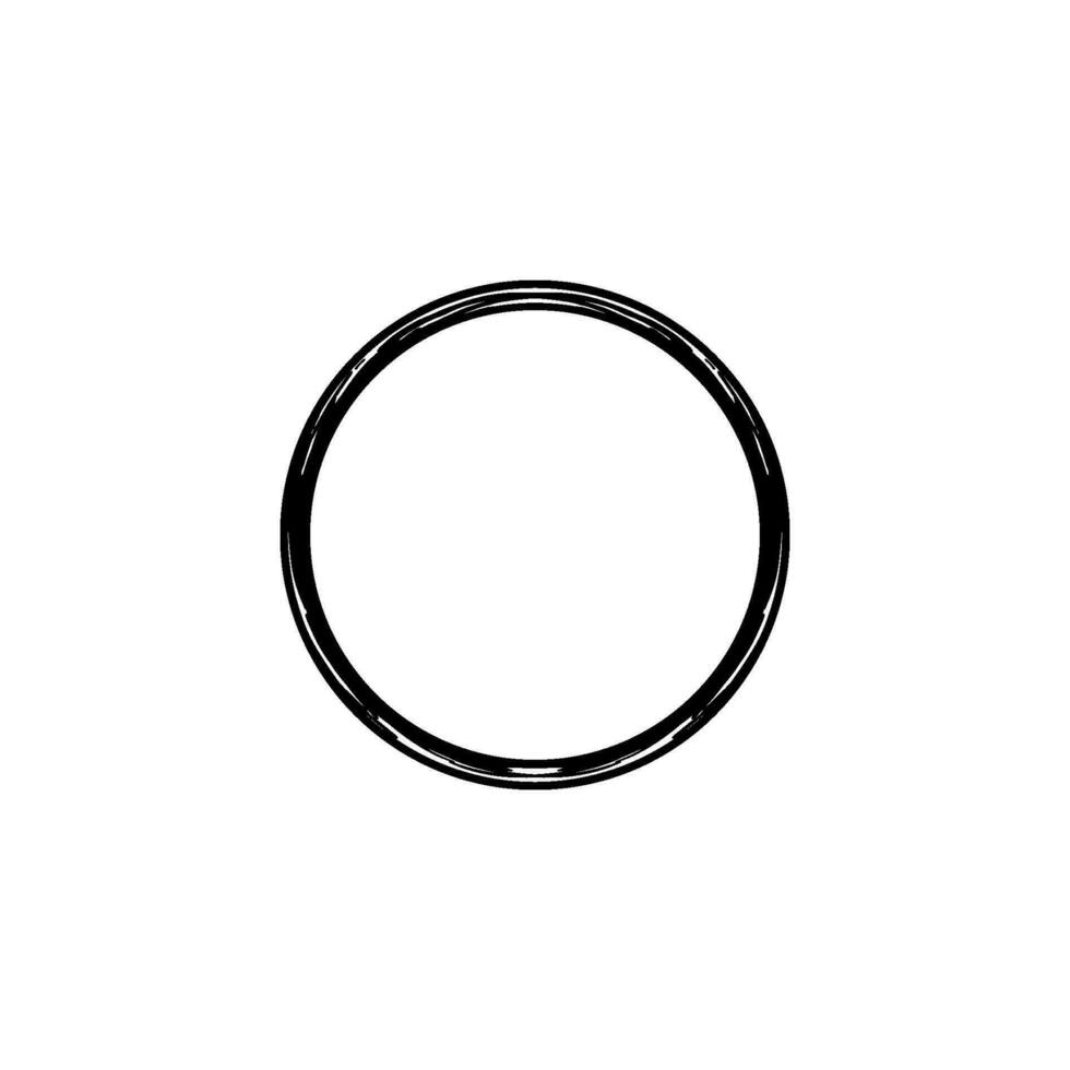 Zen Circle Icon Symbol. Aesthetic Circle Shape for Logo, Art Frame, Art Illustration, Website or Graphic Design Element. Vector Illustration